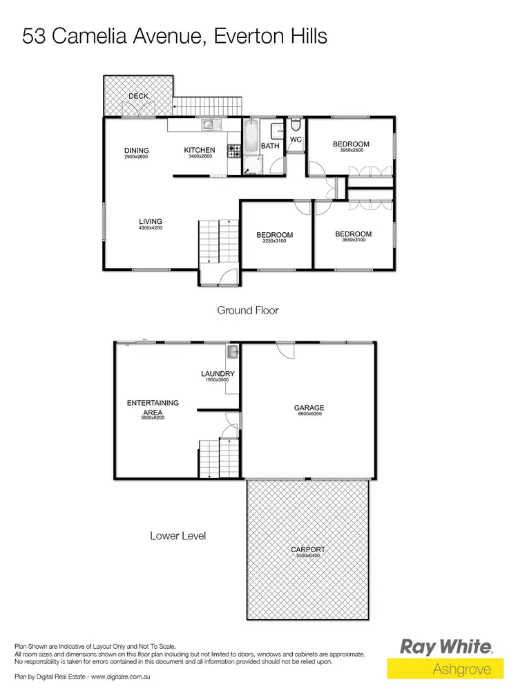 Floorplan of Homely house listing, 53 Camelia Ave, Everton Hills QLD