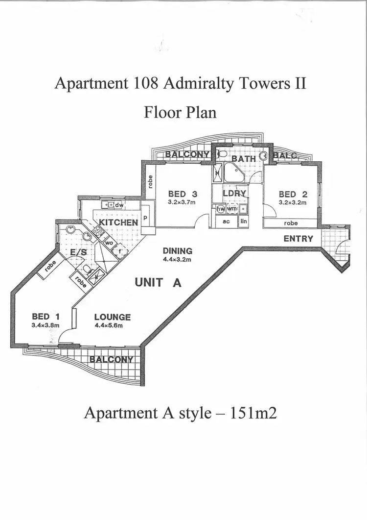 Floorplan of Homely apartment listing, 108/501 Queen St, Brisbane (CBD) QLD
