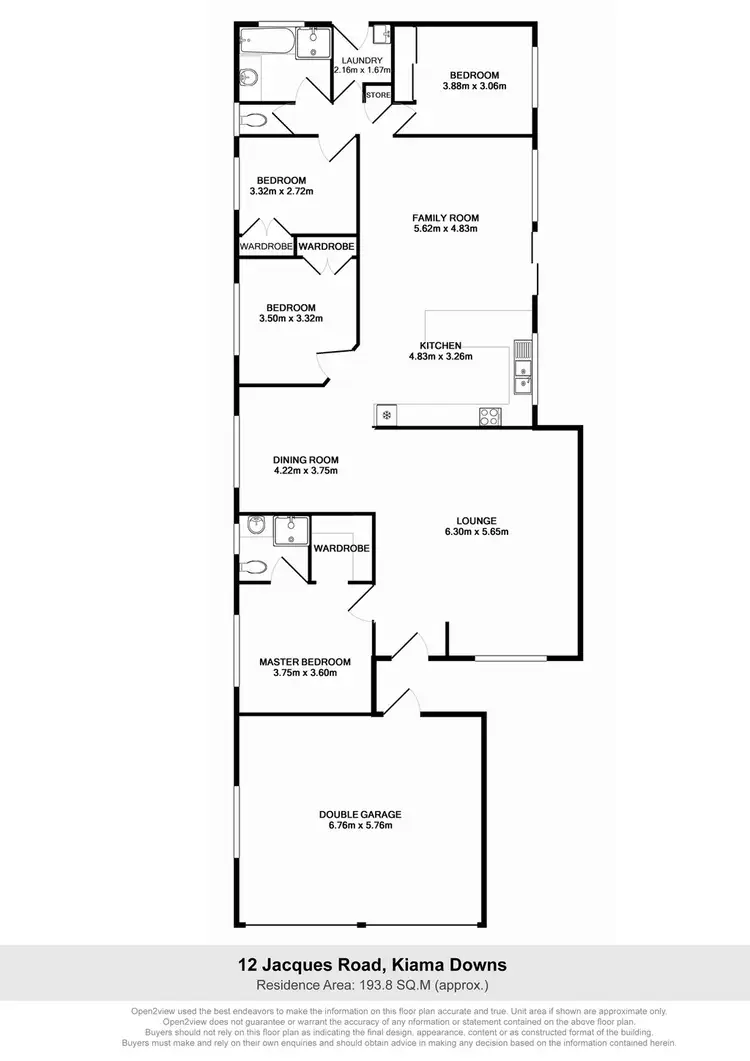 Floorplan of Homely house listing, 12 Jacques Rd, Kiama Downs NSW