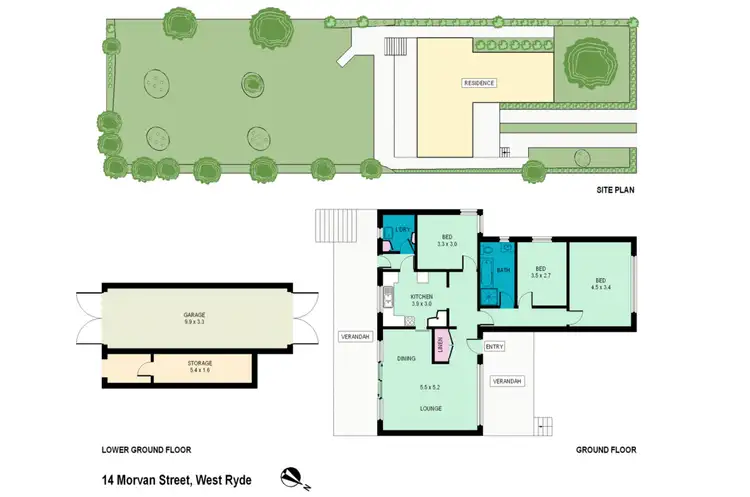 Floorplan of Homely house listing, 14 Morvan St, West Ryde NSW