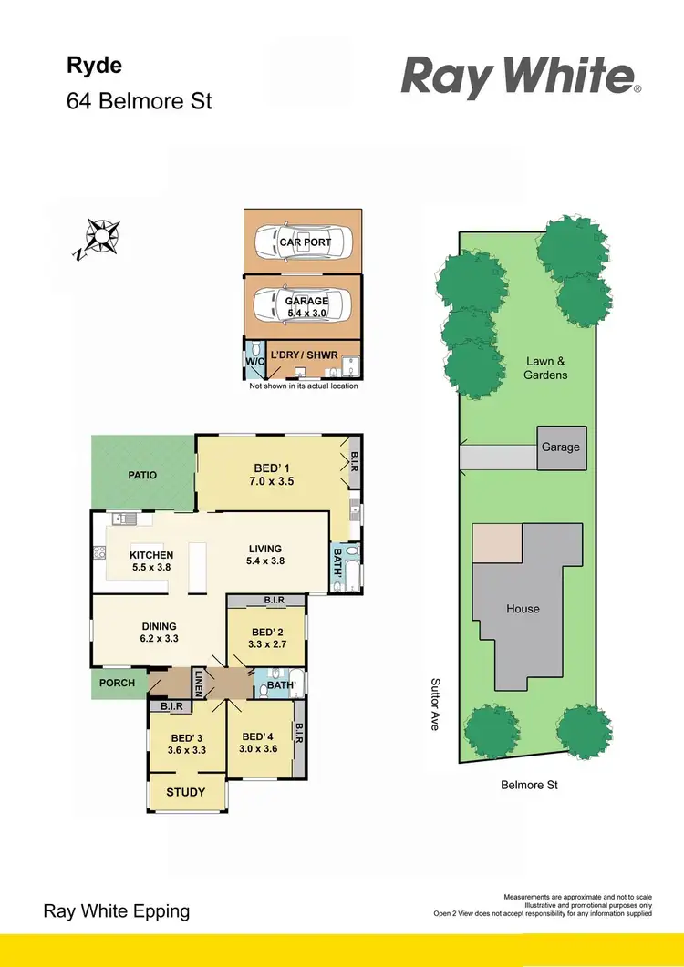 Floorplan of Homely house listing, 64 Belmore St, Ryde NSW