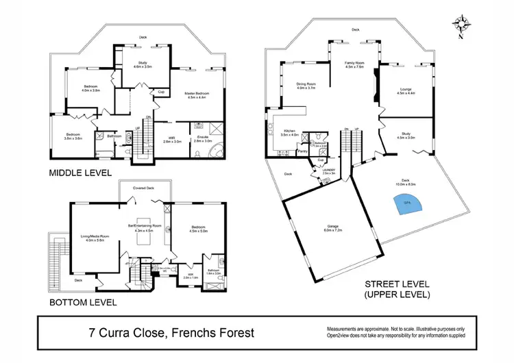 Floorplan of Homely house listing, 7 Curra Cl, Frenchs Forest NSW