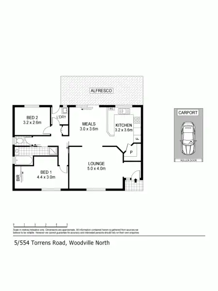 Floorplan of Homely unit listing, 5/552-554 Torrens Rd, Woodville North SA