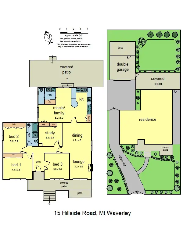Floorplan of Homely house listing, 15 Hillside Rd, Mount Waverley VIC