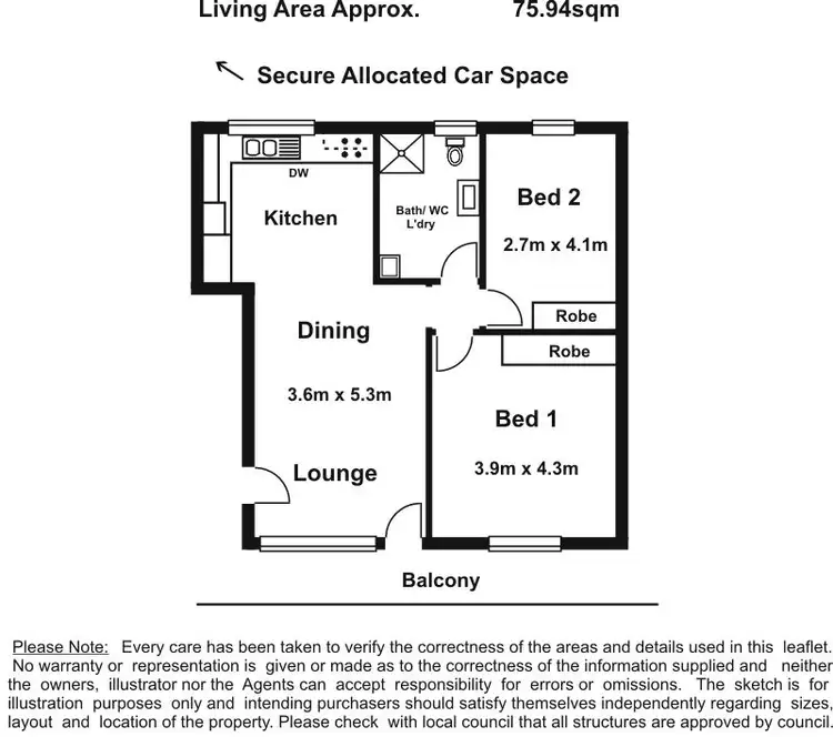 Floorplan of Homely unit listing, 29/358 Seaview Rd, Henley Beach SA