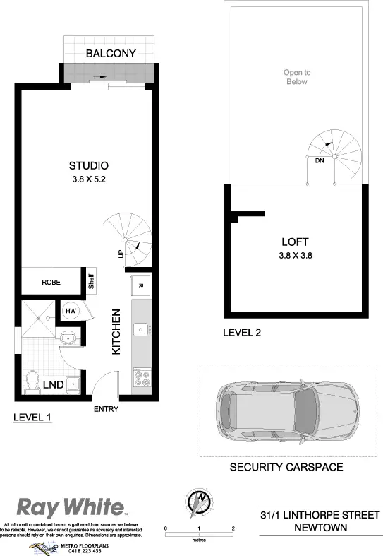 Floorplan of Homely apartment listing, 31/1 Linthorpe St, Newtown NSW