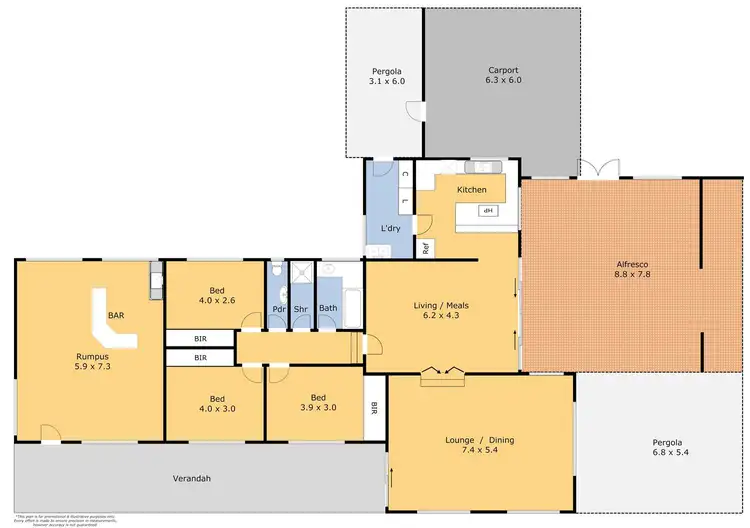 Floorplan of Homely house listing, 350 Demotts Rd, Anakie VIC