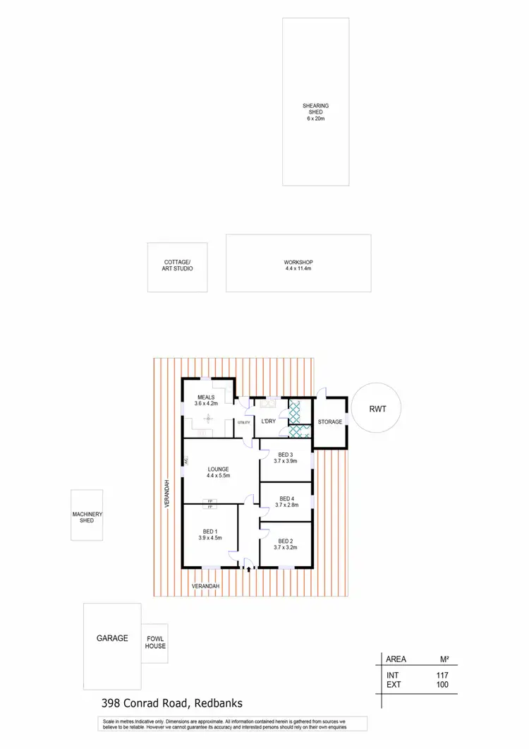 Floorplan of Homely house listing, 398 Conrad Rd, Redbanks SA