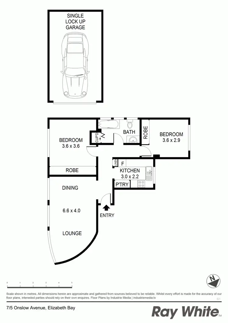 Floorplan of Homely apartment listing, 7/5 Onslow Ave, Elizabeth Bay NSW