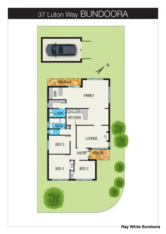 Floorplan of Homely house listing, 37 Luton Way, Bundoora VIC