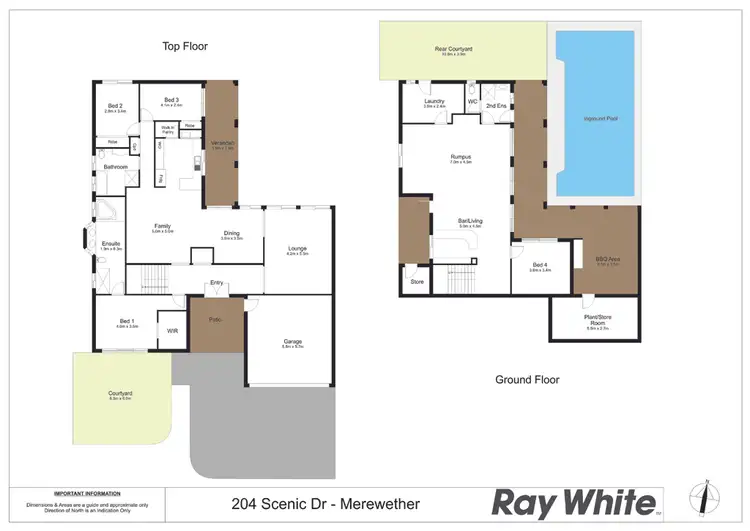 Floorplan of Homely house listing, 204 Scenic Dr, Merewether Heights NSW