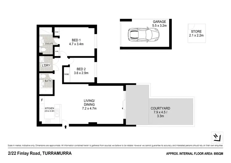 Floorplan of Homely unit listing, 22/2 Finlay Rd, Turramurra NSW