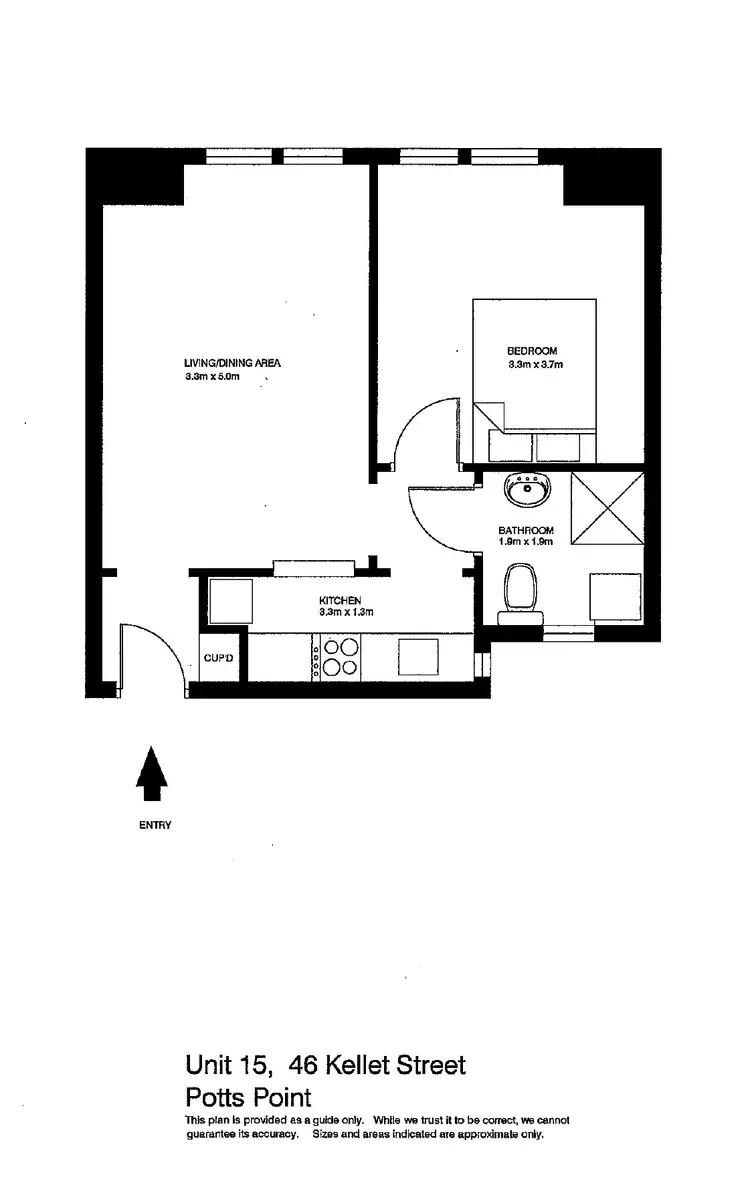 Floorplan of Homely apartment listing, 15/46 Kellett St, Potts Point NSW