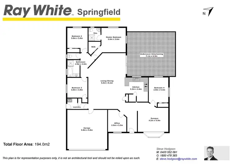 Floorplan of Homely house listing, 10 Derwent Pl, Springfield QLD