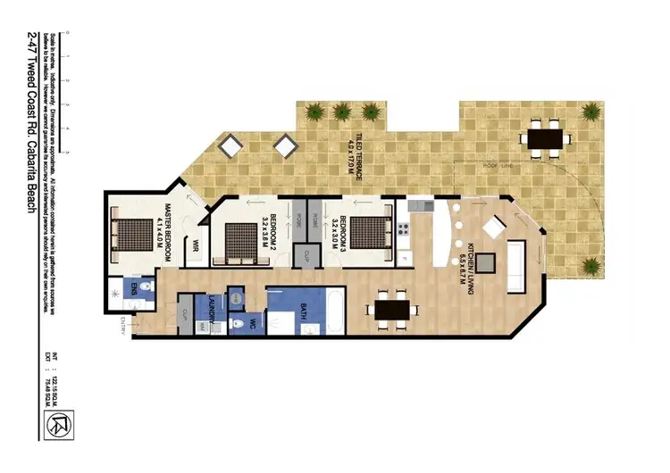 Floorplan of Homely unit listing, 2/47 Tweed Coast Rd, Bogangar NSW