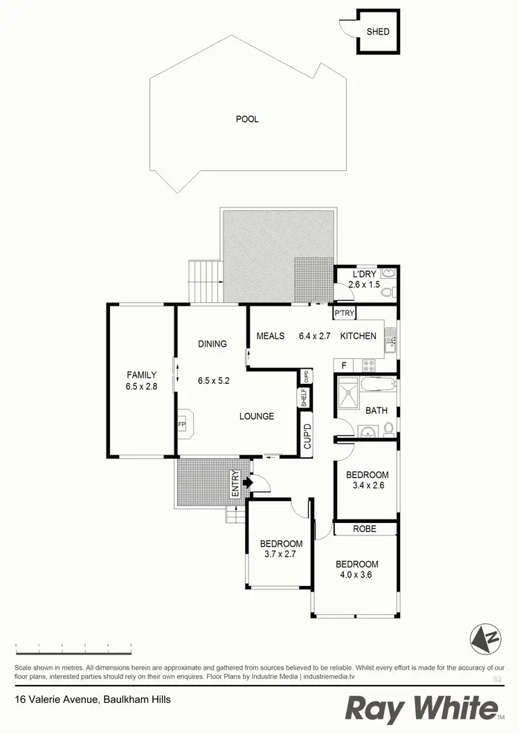 Floorplan of Homely house listing, 16 Valerie Ave, Baulkham Hills NSW