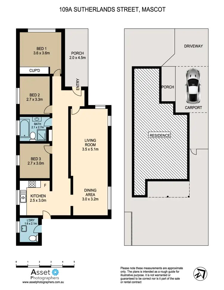 Floorplan of Homely house listing, 109A Sutherland St, Mascot NSW