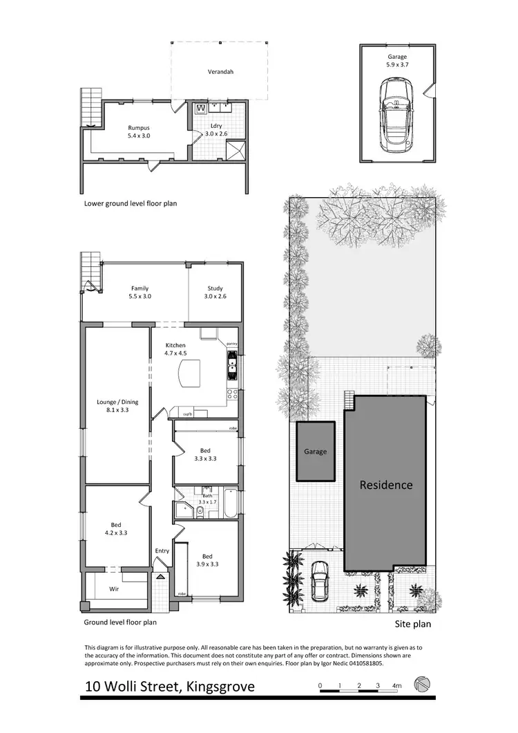 Floorplan of Homely house listing, 10 Wolli St, Kingsgrove NSW