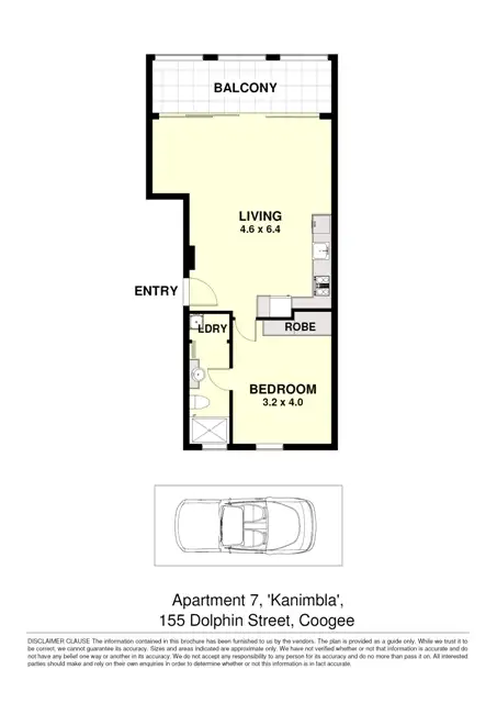 Floorplan of Homely apartment listing, 7/155 Dolphin St, Coogee NSW