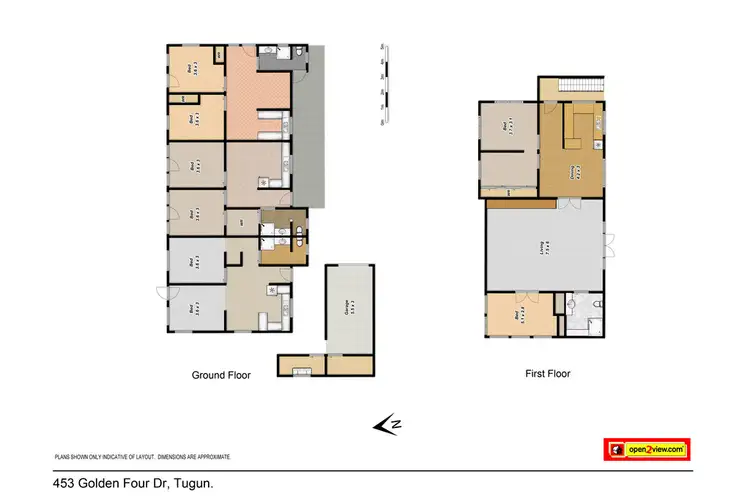 Floorplan of Homely house listing, 453 Golden Four Dr, Tugun QLD
