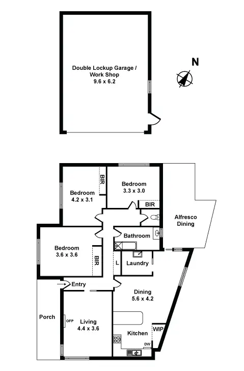 Floorplan of Homely house listing, 7 Felicia St, Mordialloc VIC