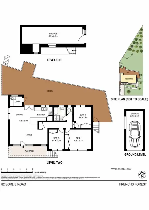 Floorplan of Homely house listing, 82 Sorlie Rd, Frenchs Forest NSW