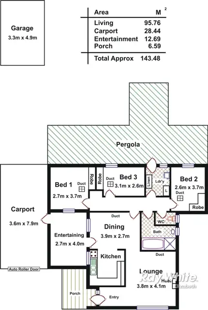 Floorplan of Homely house listing, 26 Cavenagh St, Elizabeth Downs SA