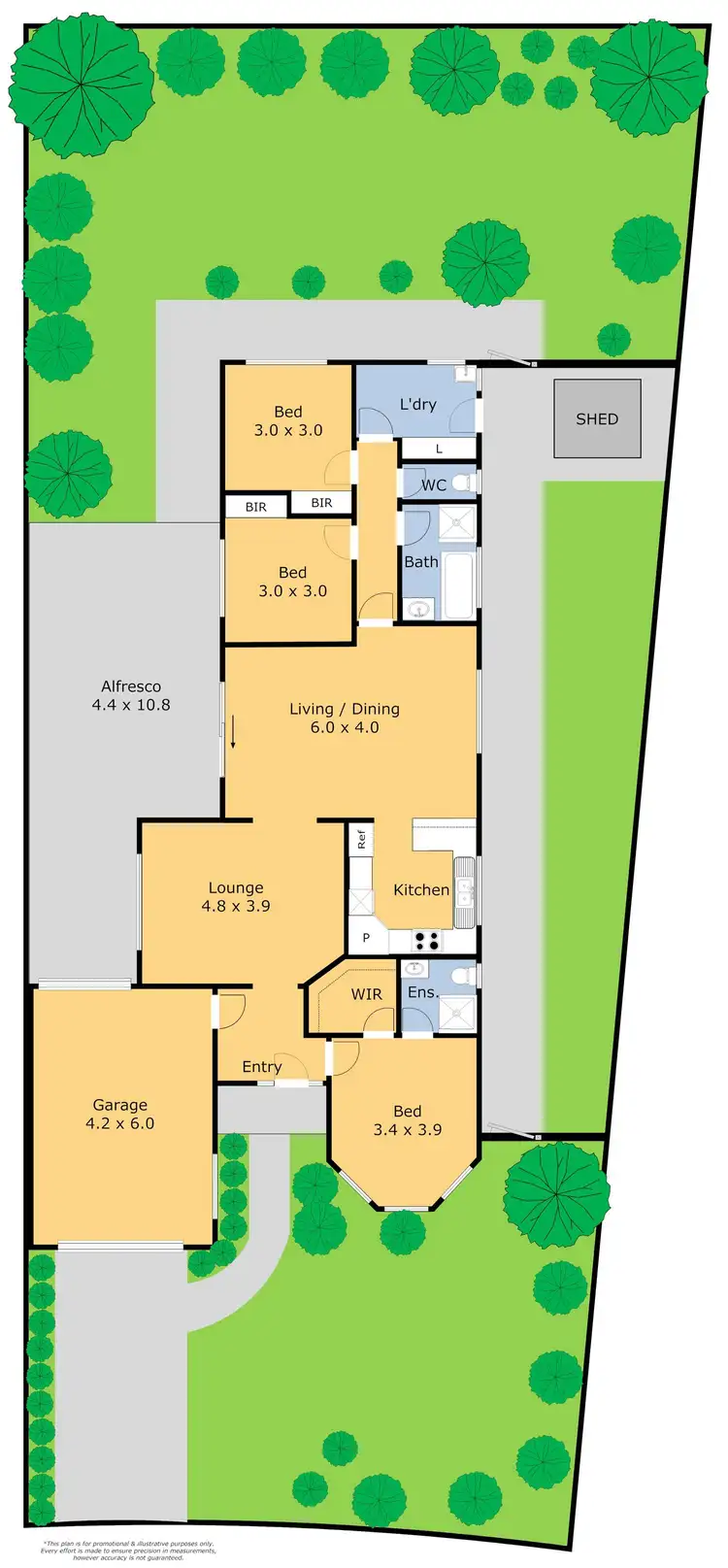 Floorplan of Homely house listing, 13 Stefan Ct, Lara VIC