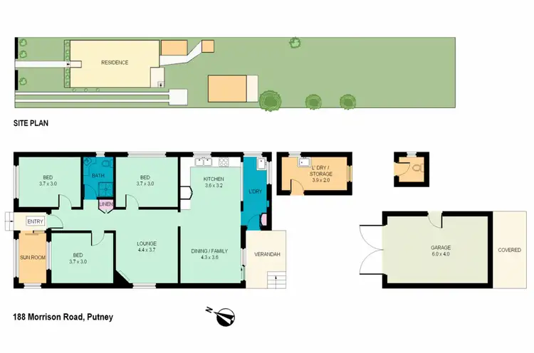 Floorplan of Homely house listing, 188 Morrison Rd, Putney NSW