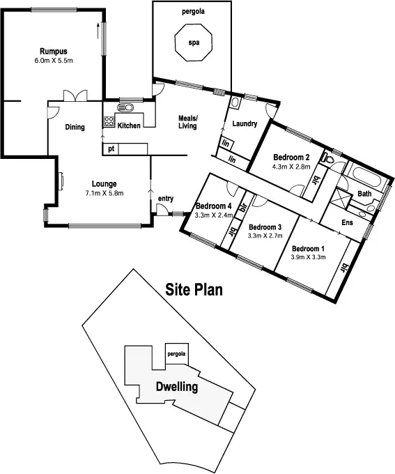 Floorplan of Homely house listing, 4 Bella Ct, Thomastown VIC