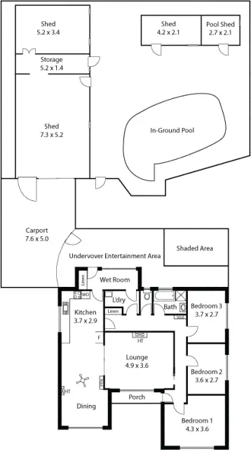 Floorplan of Homely house listing, 5 Prinse St, West Beach SA
