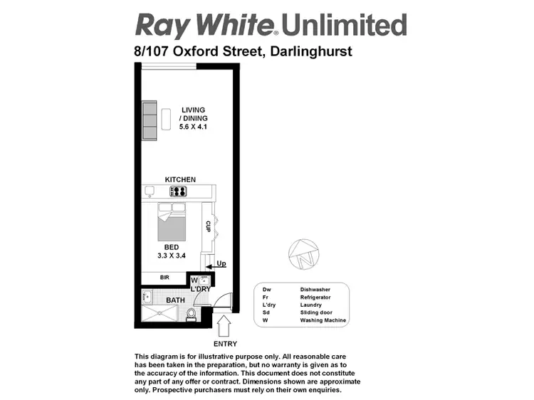 Floorplan of Homely apartment listing, 8/107 - 111 Oxford St, Darlinghurst NSW
