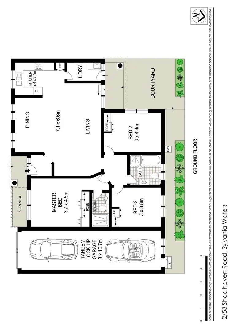 Floorplan of Homely townhouse listing, 2/53 Shoalhaven Rd, Sylvania Waters NSW
