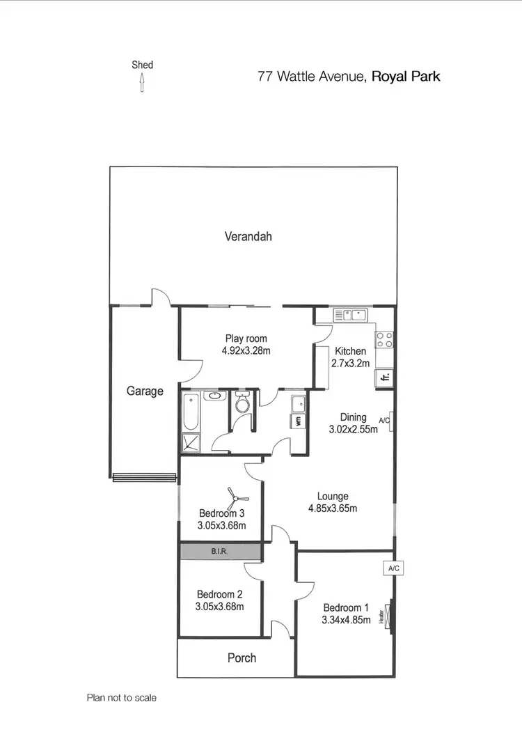 Floorplan of Homely house listing, 77 Wattle Ave, Royal Park SA