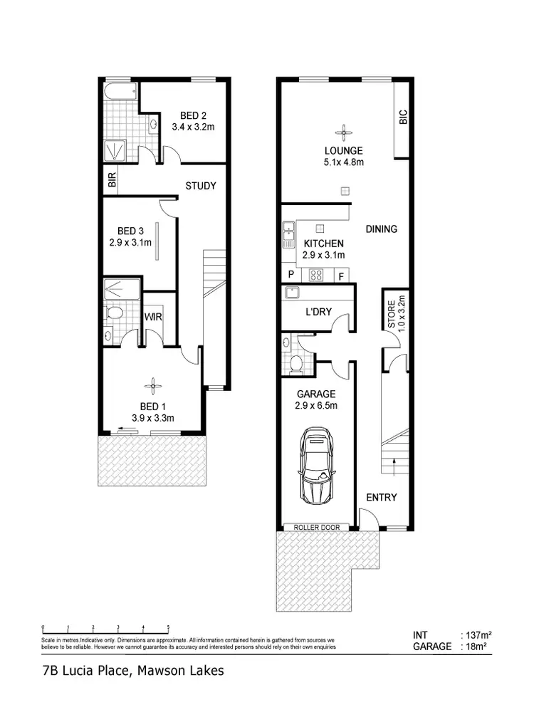 Floorplan of Homely townhouse listing, 7B Lucia Pl, Mawson Lakes SA