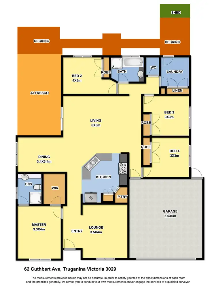 Floorplan of Homely house listing, 62 Cuthbert Ave, Truganina VIC