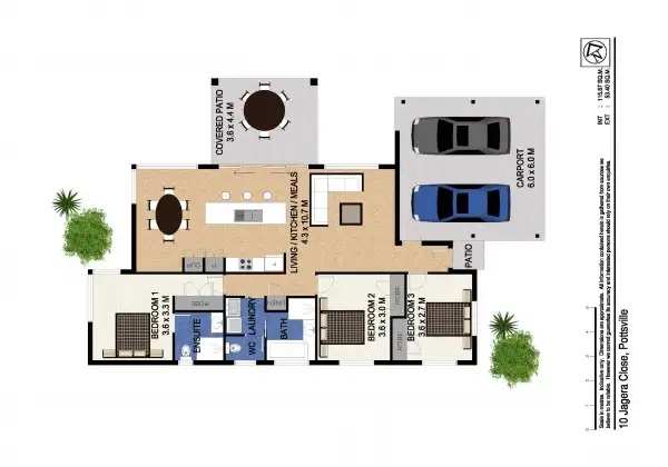 Floorplan of Homely house listing, 10 Jagera Cl, Pottsville NSW