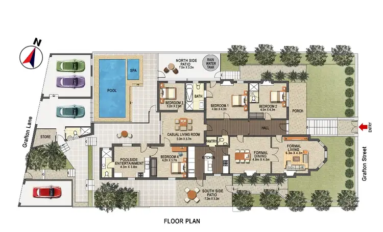 Floorplan of Homely house listing, 10 Grafton St, Balmain East NSW
