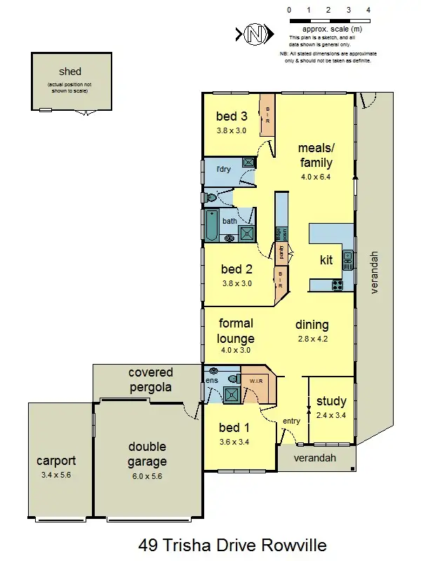Floorplan of Homely house listing, 49 Trisha Dr, Rowville VIC