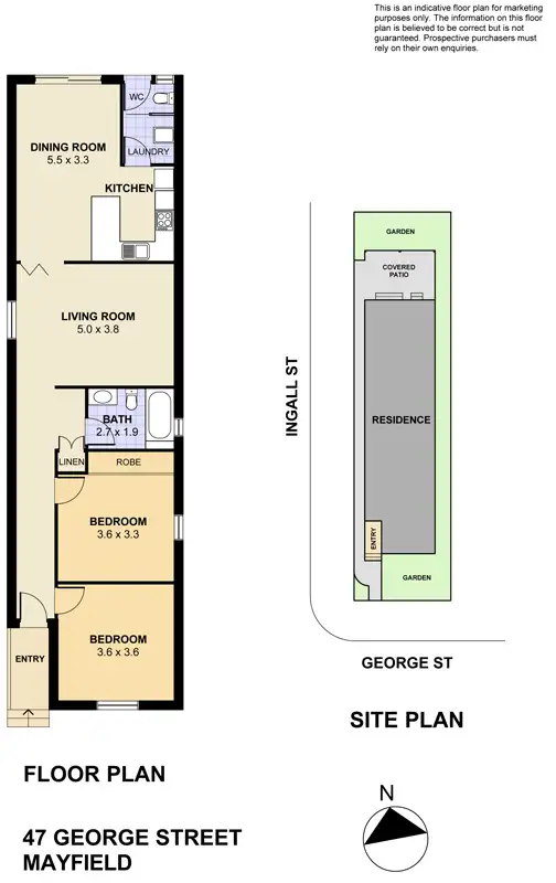 Floorplan of Homely house listing, 47 George St, Mayfield East NSW