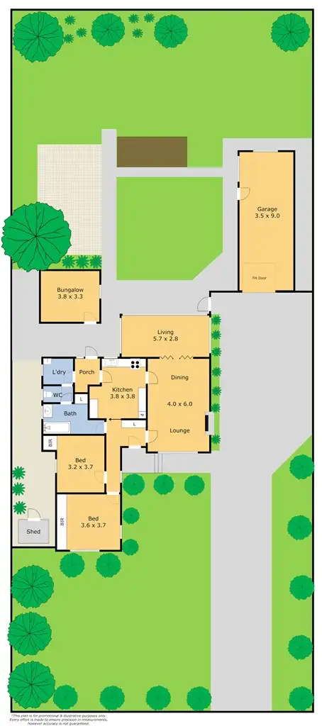 Floorplan of Homely house listing, 13 Morris St, Belmont VIC