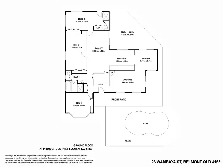 Floorplan of Homely house listing, 26 Wambaya St, Belmont QLD