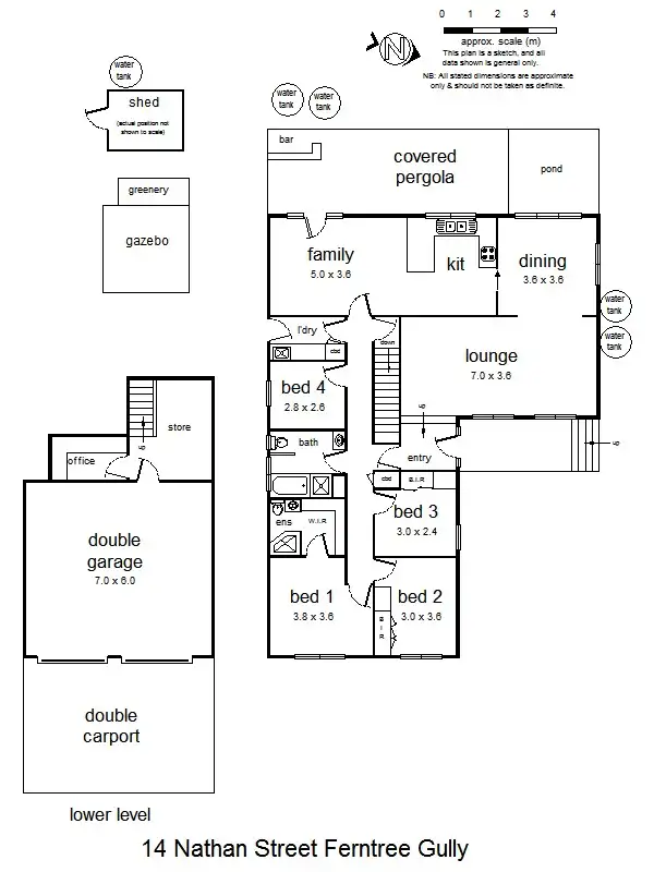 Floorplan of Homely house listing, 14 Nathan St, Ferntree Gully VIC