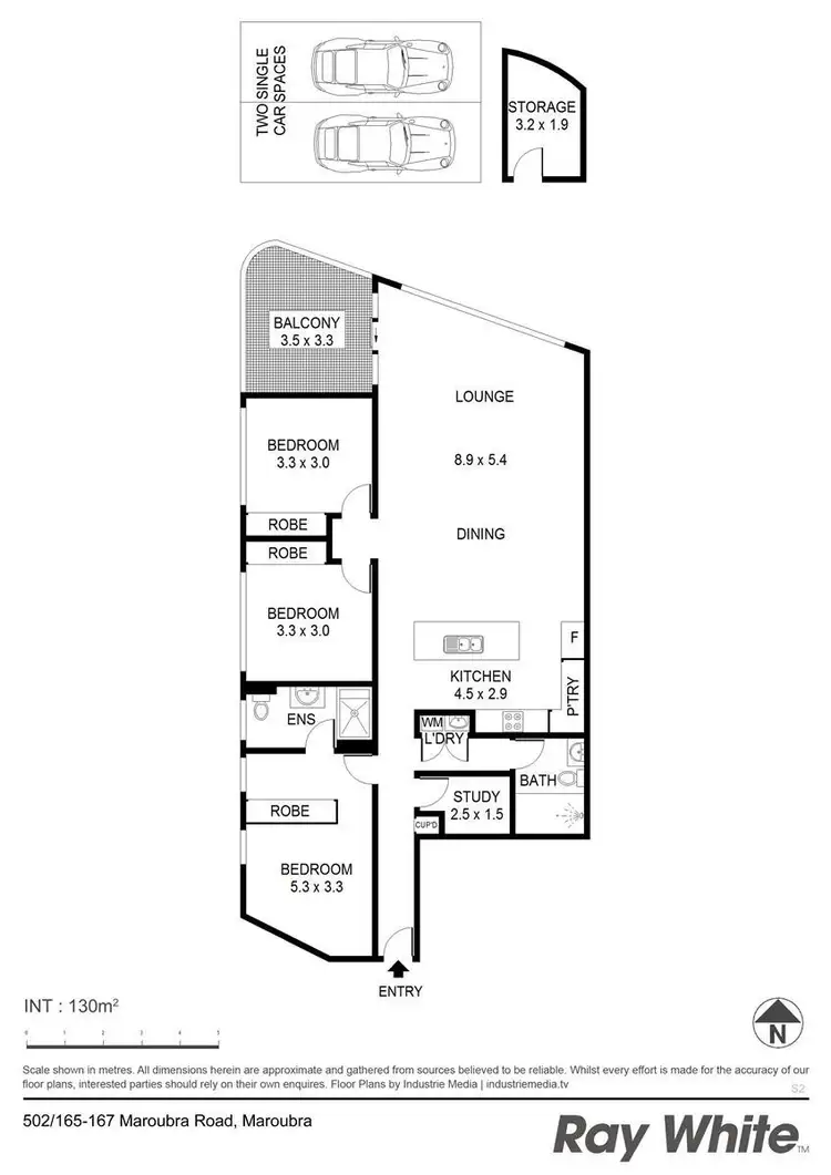 Floorplan of Homely apartment listing, 502/165-167 Maroubra Rd, Maroubra NSW