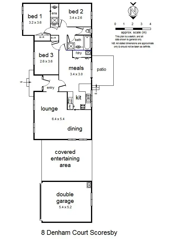 Floorplan of Homely house listing, 8 Denham Ct, Scoresby VIC