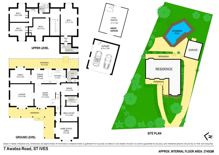 Floorplan of Homely house listing, 7 Awatea Rd, St Ives NSW
