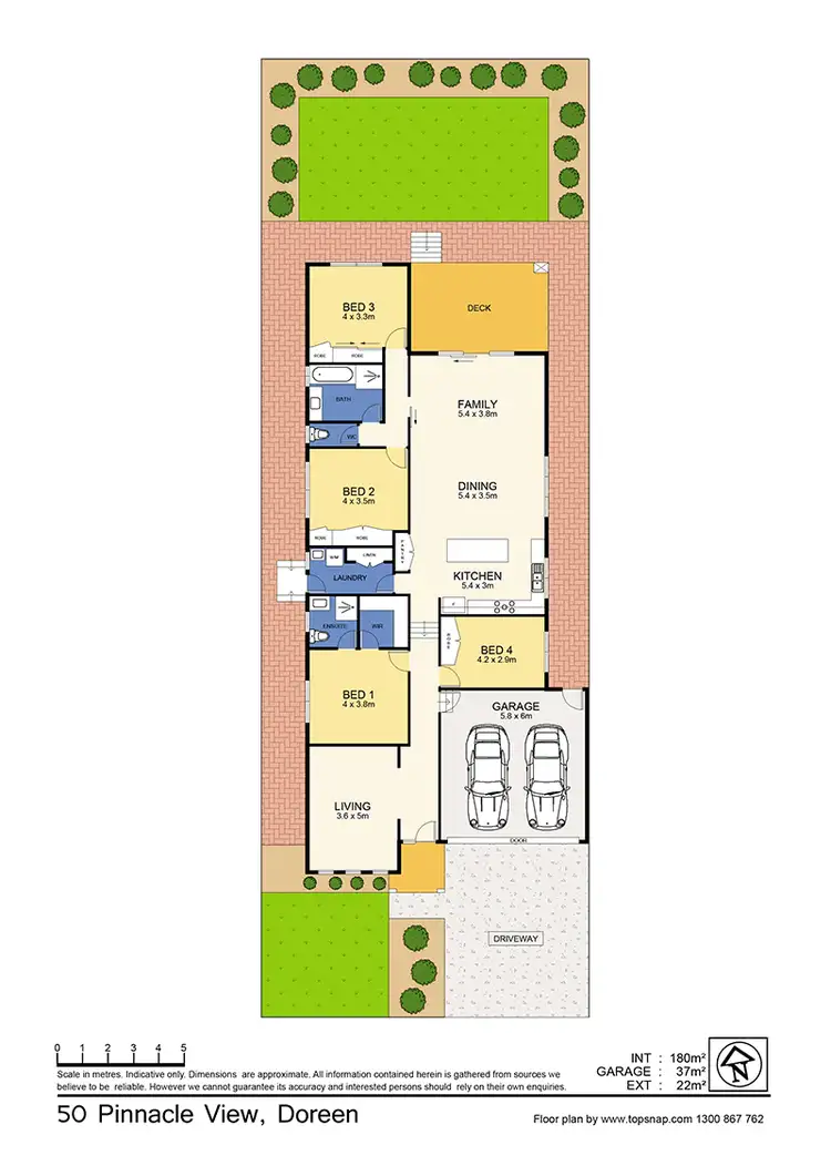 Floorplan of Homely house listing, 50 Pinnacle Views, Doreen VIC