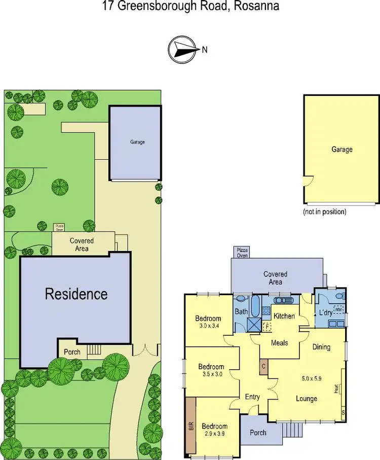 Floorplan of Homely house listing, 17 Greensborough Rd, Rosanna VIC