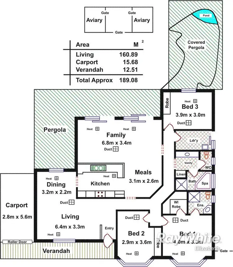 Floorplan of Homely house listing, 17 Rosebank Cres, Hillbank SA