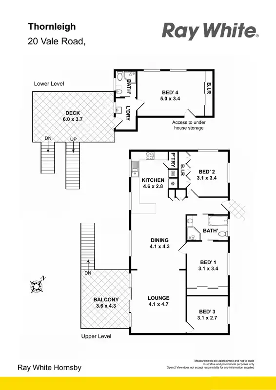 Floorplan of Homely house listing, 20 Vale Rd, Thornleigh NSW